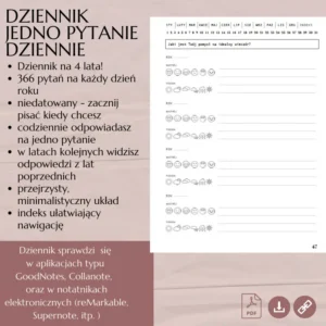 dziennik jedno pytanie