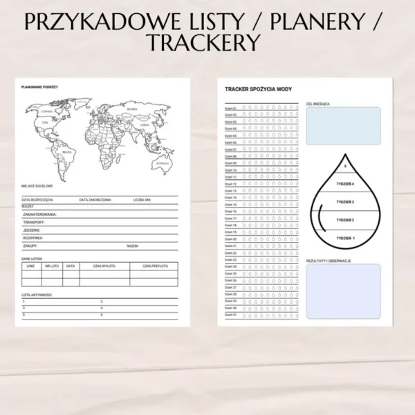 przykładowe listy