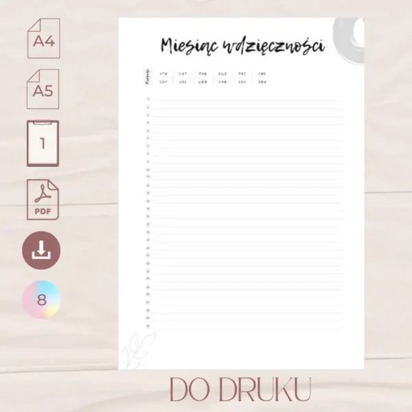 miesiąc wdzięczności